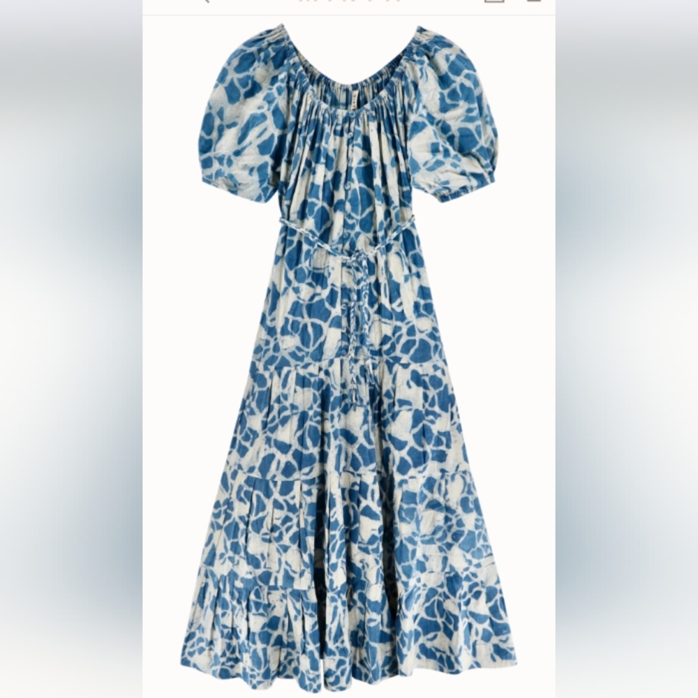 Mirth Capri Dress in Indigo Crackle size Medium - Picture 7 of 8
